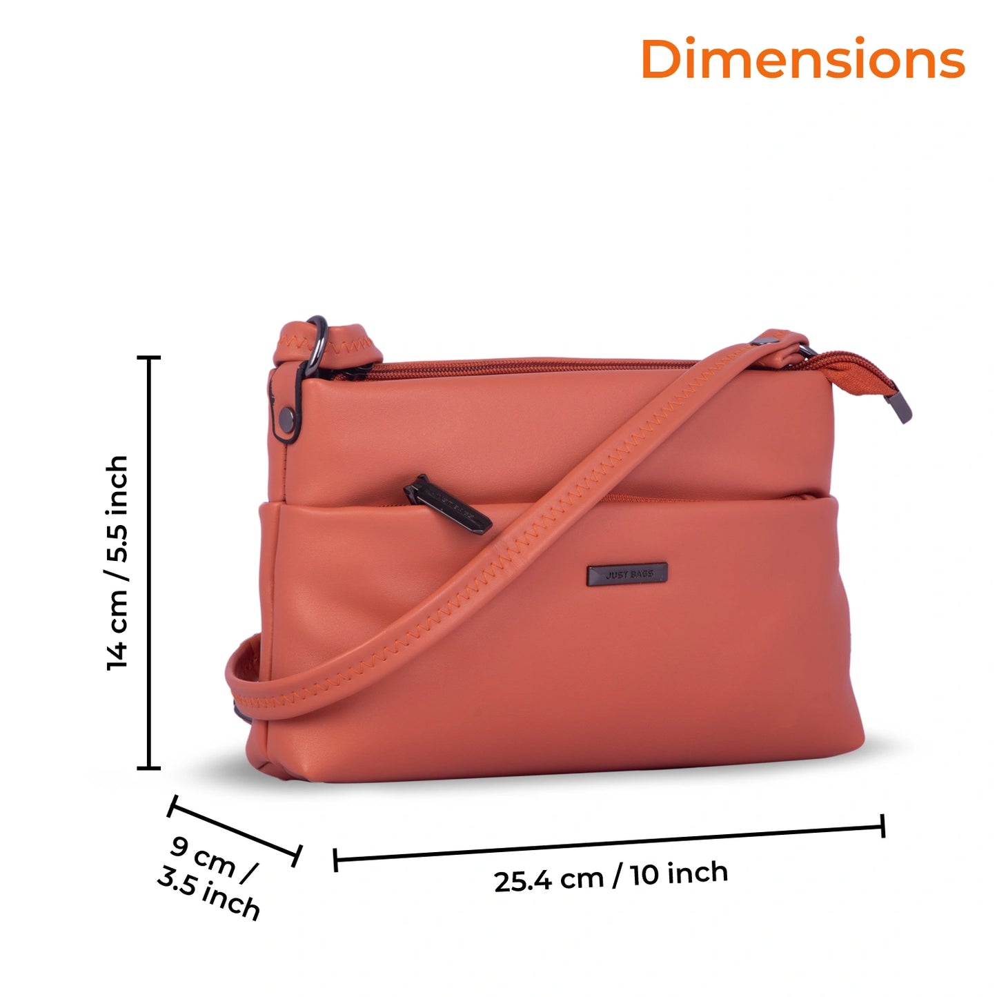 JustBags Sleek Stride Sling Bag