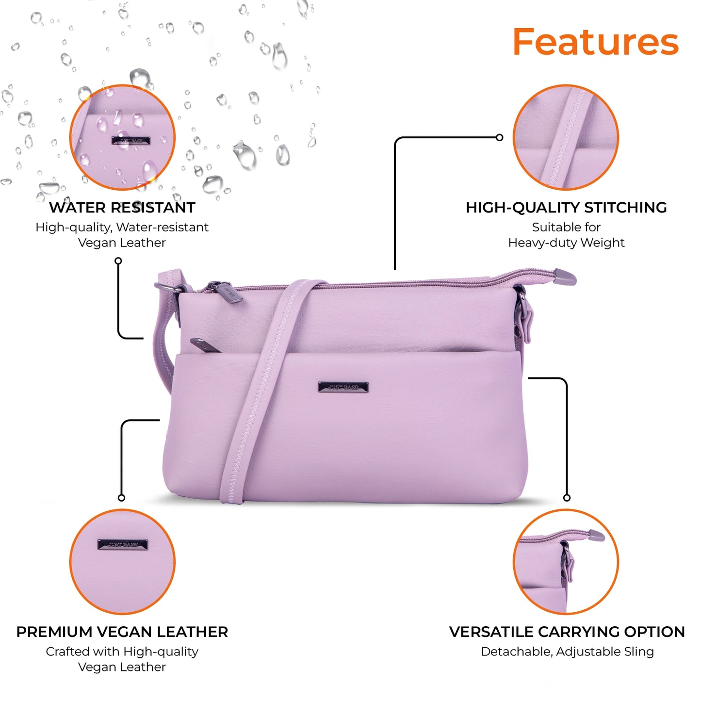 JustBags Sleek Stride Sling Bag