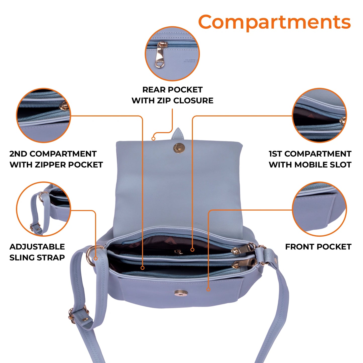 JustBags Lush Loop Sling Bag