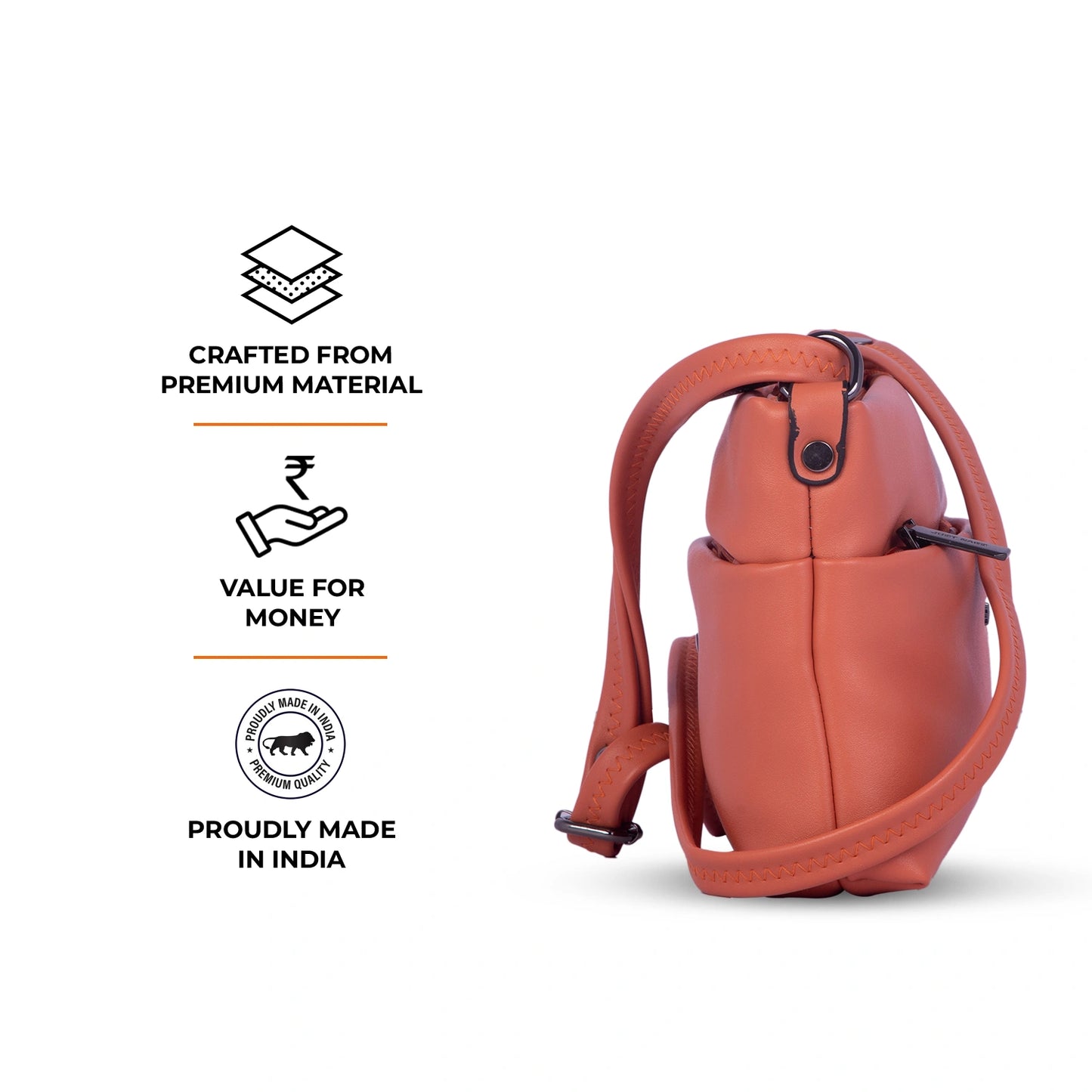 JustBags Sleek Stride Sling Bag