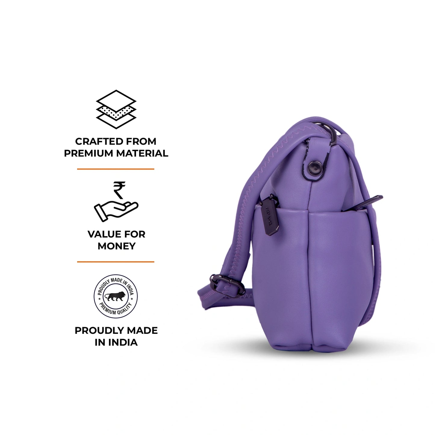 JustBags Sleek Stride Sling Bag