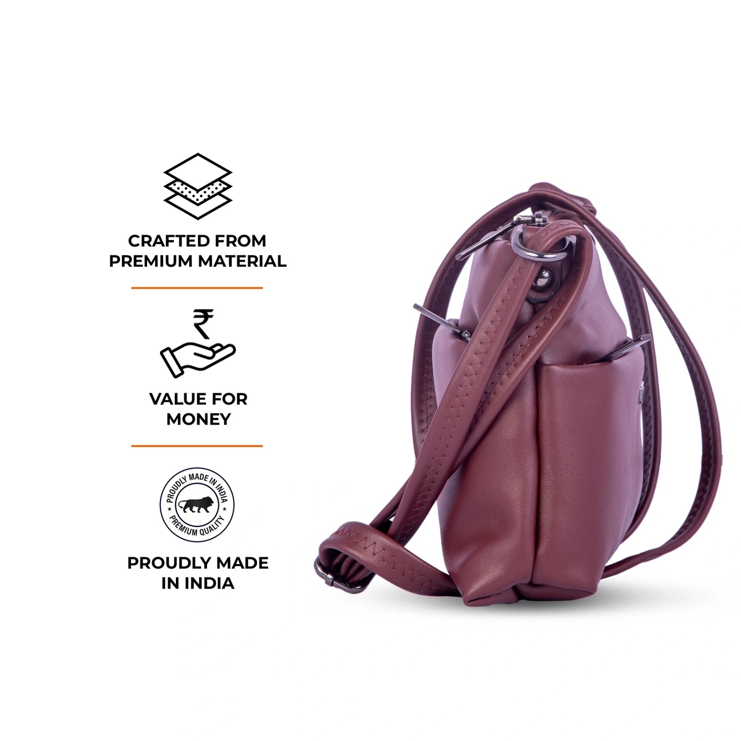 JustBags Sleek Stride Sling Bag