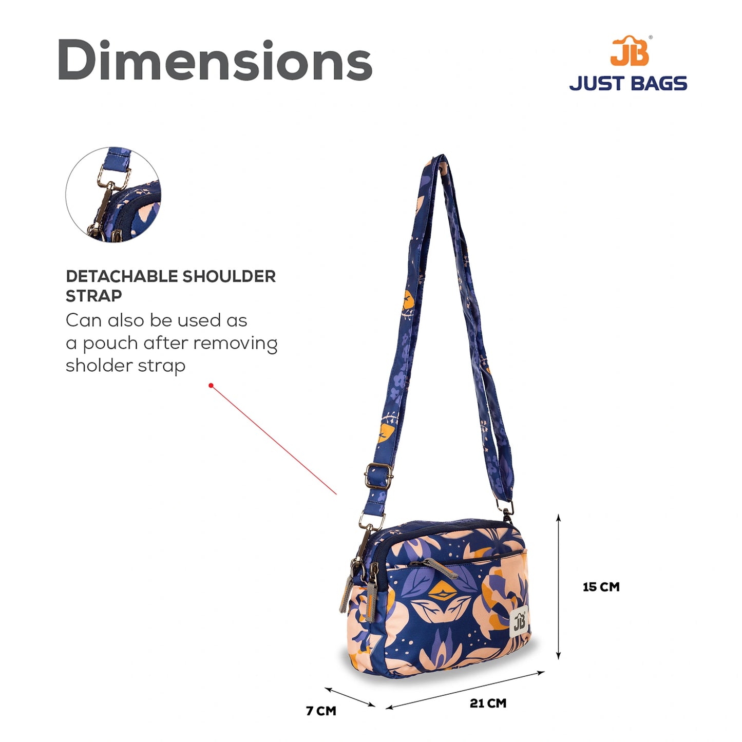 EcoChic Dual Carry Printed Sling Bag