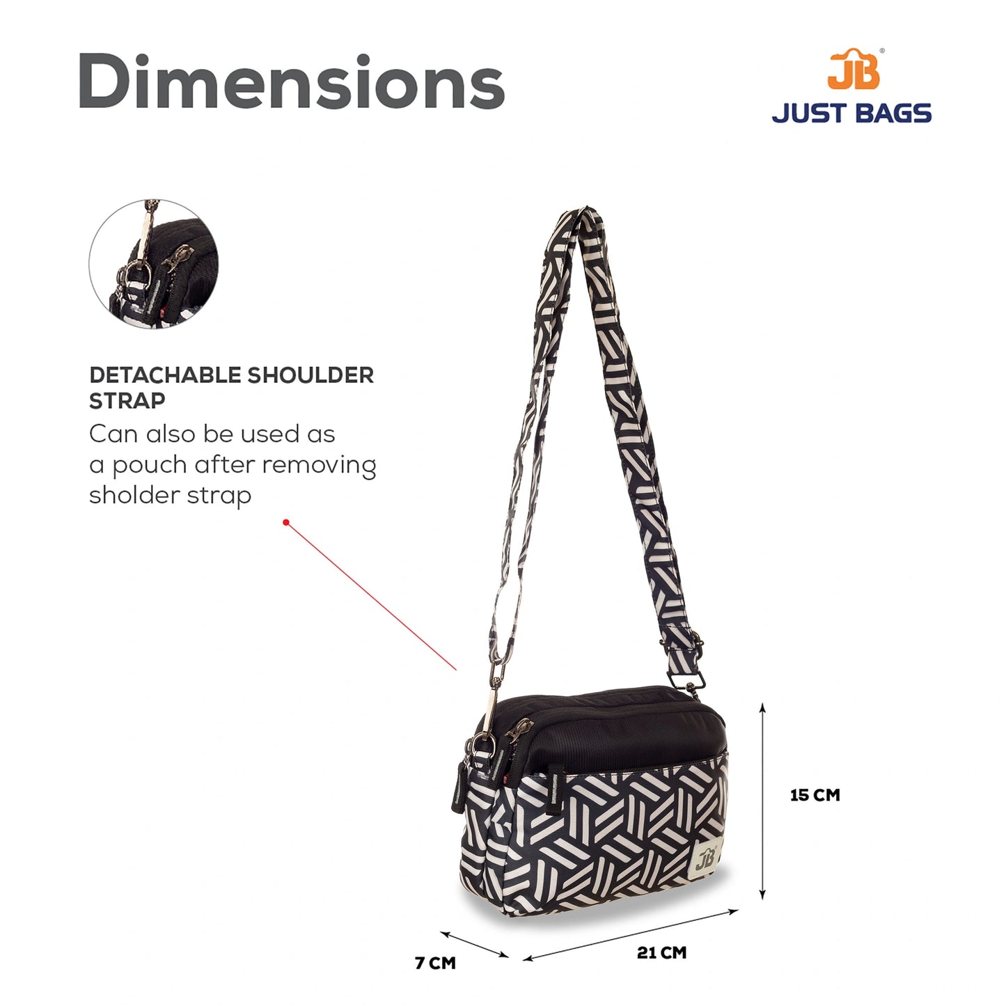 EcoChic Dual Carry Printed Sling Bag