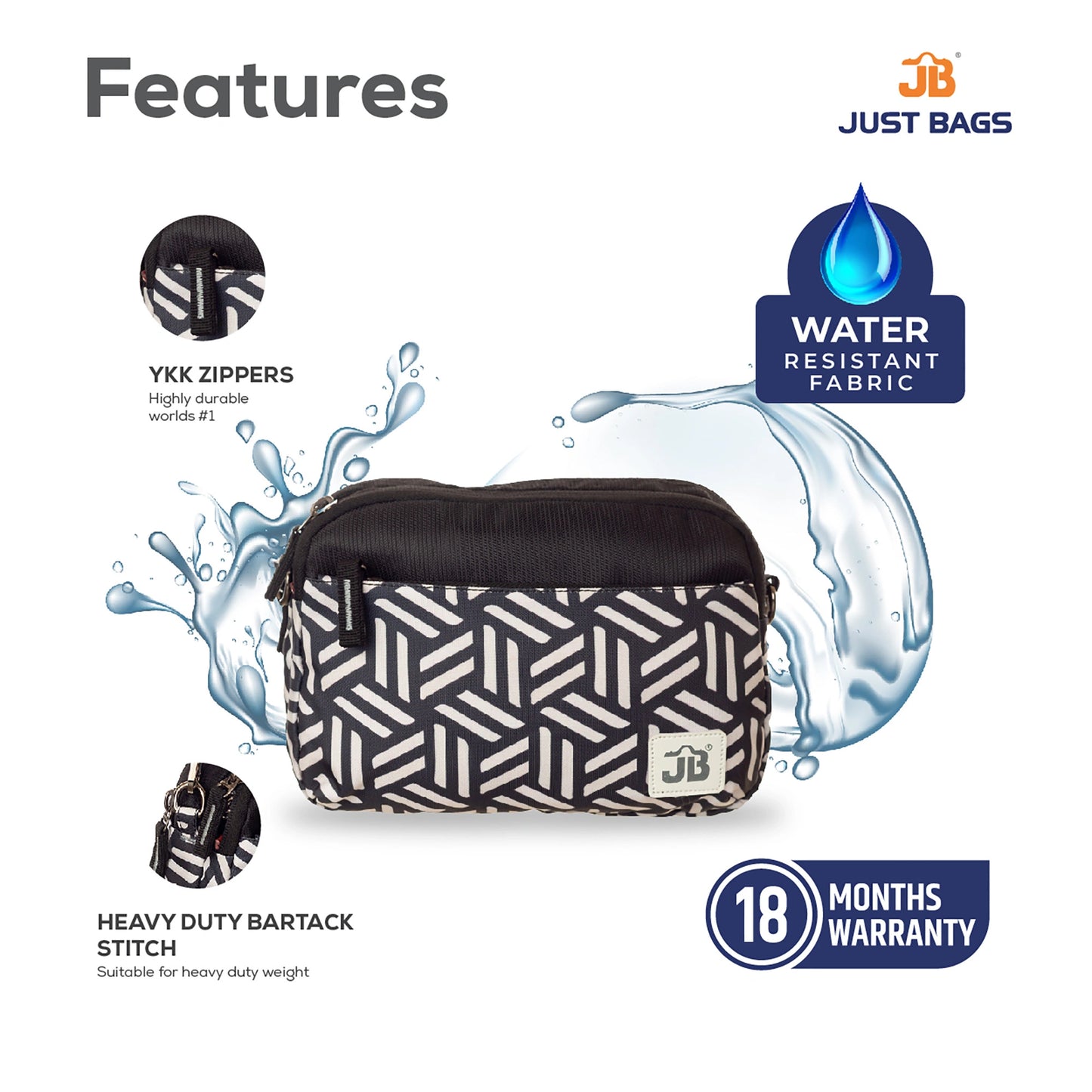 EcoChic Dual Carry Printed Sling Bag
