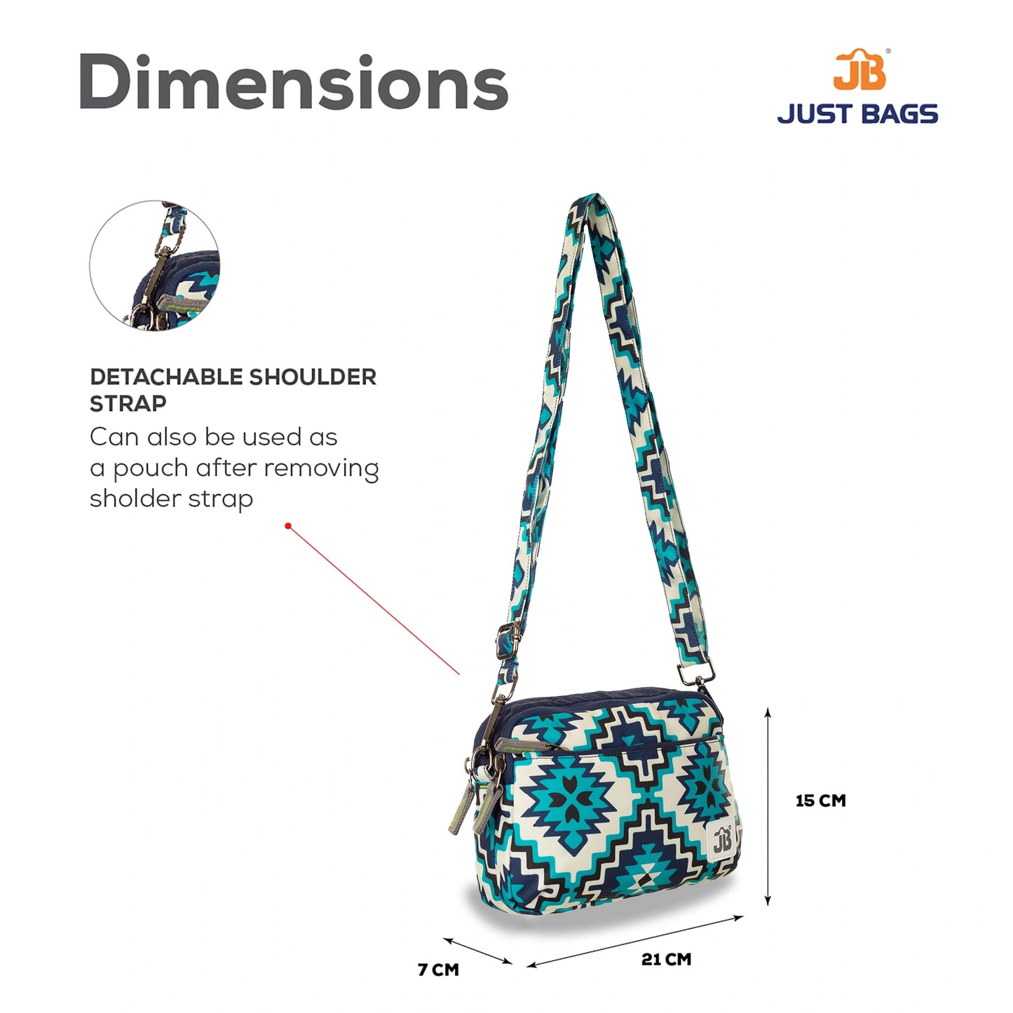 EcoChic Dual Carry Printed Sling Bag