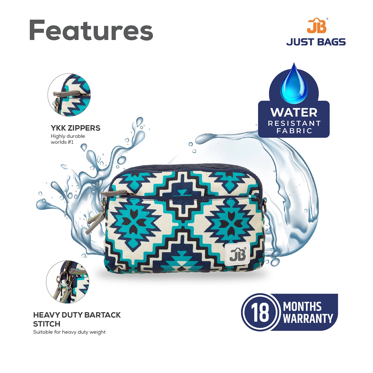 EcoChic Dual Carry Printed Sling Bag