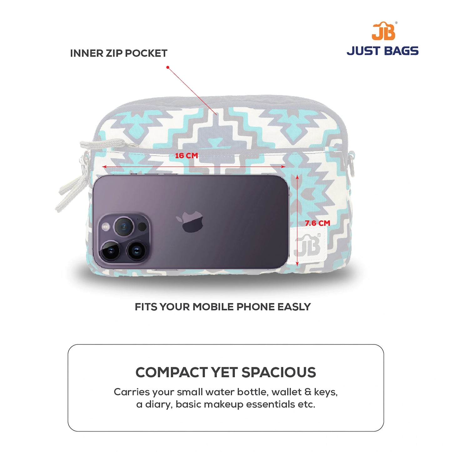 EcoChic Dual Carry Printed Sling Bag
