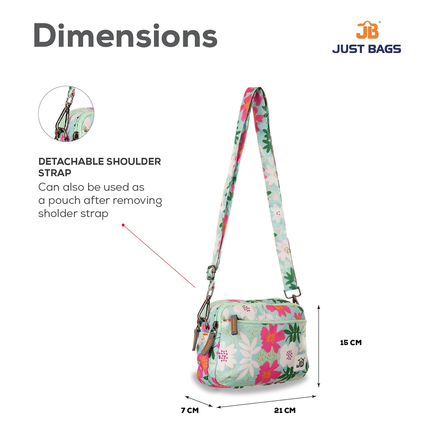 EcoChic Dual Carry Printed Sling Bag