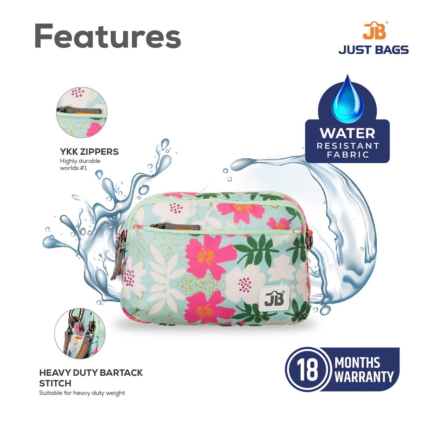EcoChic Dual Carry Printed Sling Bag