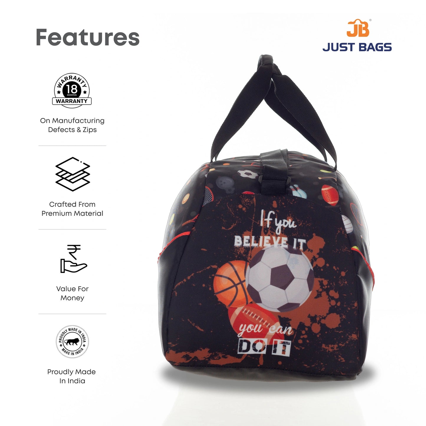 Stylish Kids' Printed Duffel Bag – Perfect Weekender!