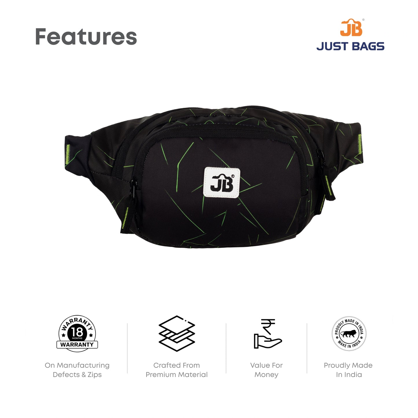 Roam Ready Multipurpose Printed Waist Pouch
