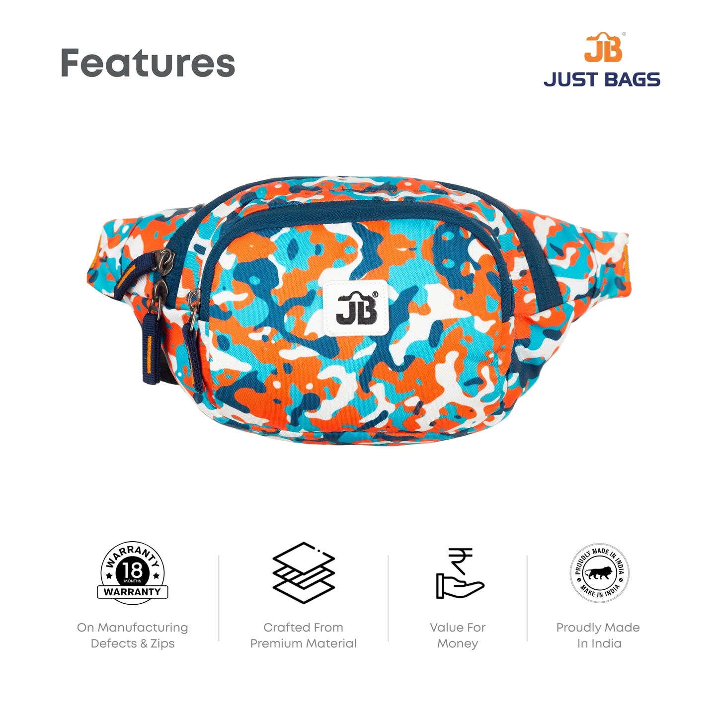 Roam Ready Multipurpose Printed Waist Pouch