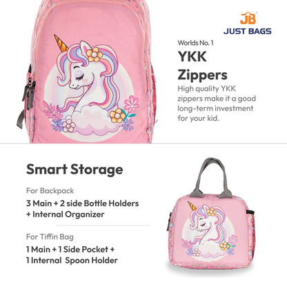Primary School 24L Backpack & 6L TiffinBag Combo for Kids – 17 Inches-7.5 Inches | Ages 6–8