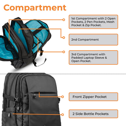 Laptop Backpack - Office, College, & Travel Essential