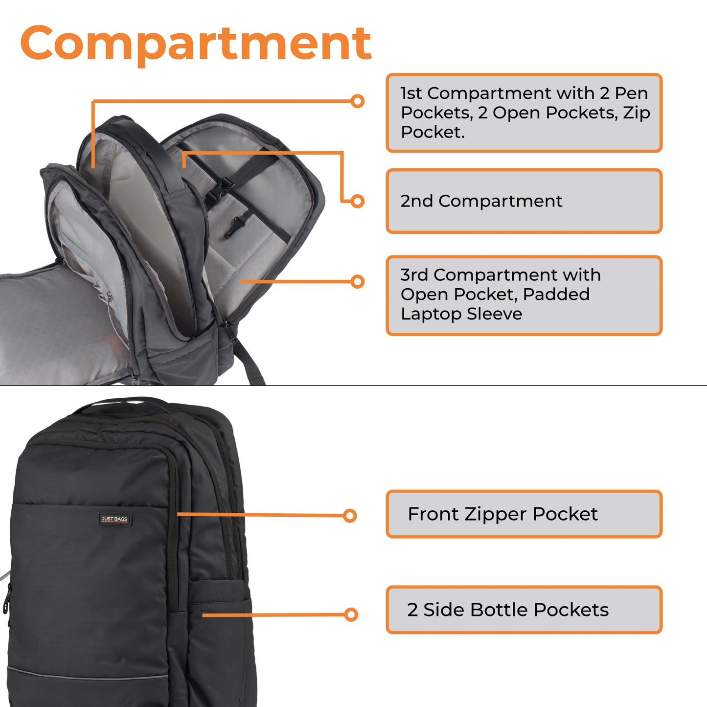 Laptop Backpack - Travel, Office, & College Essential