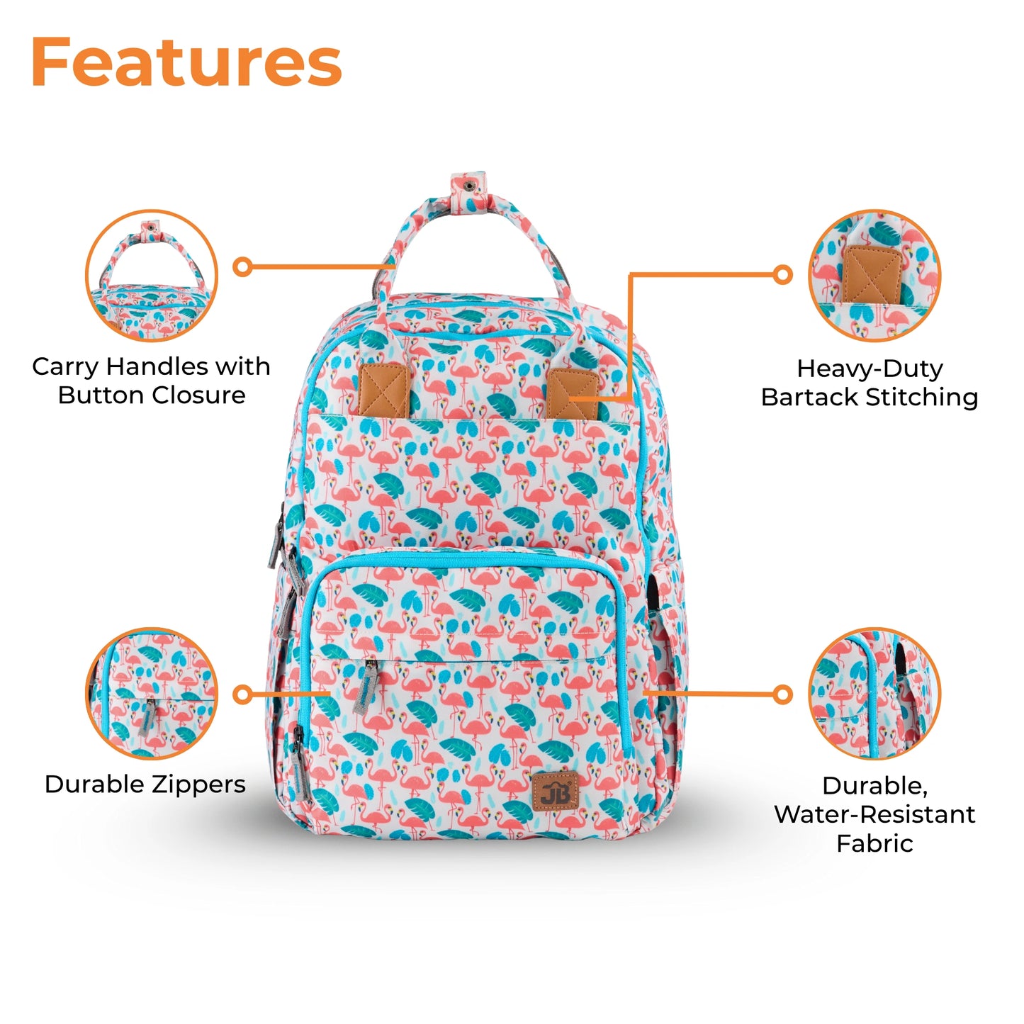 Diaper Bag Backpack - Lightweight, Durable, Travel-Friendly