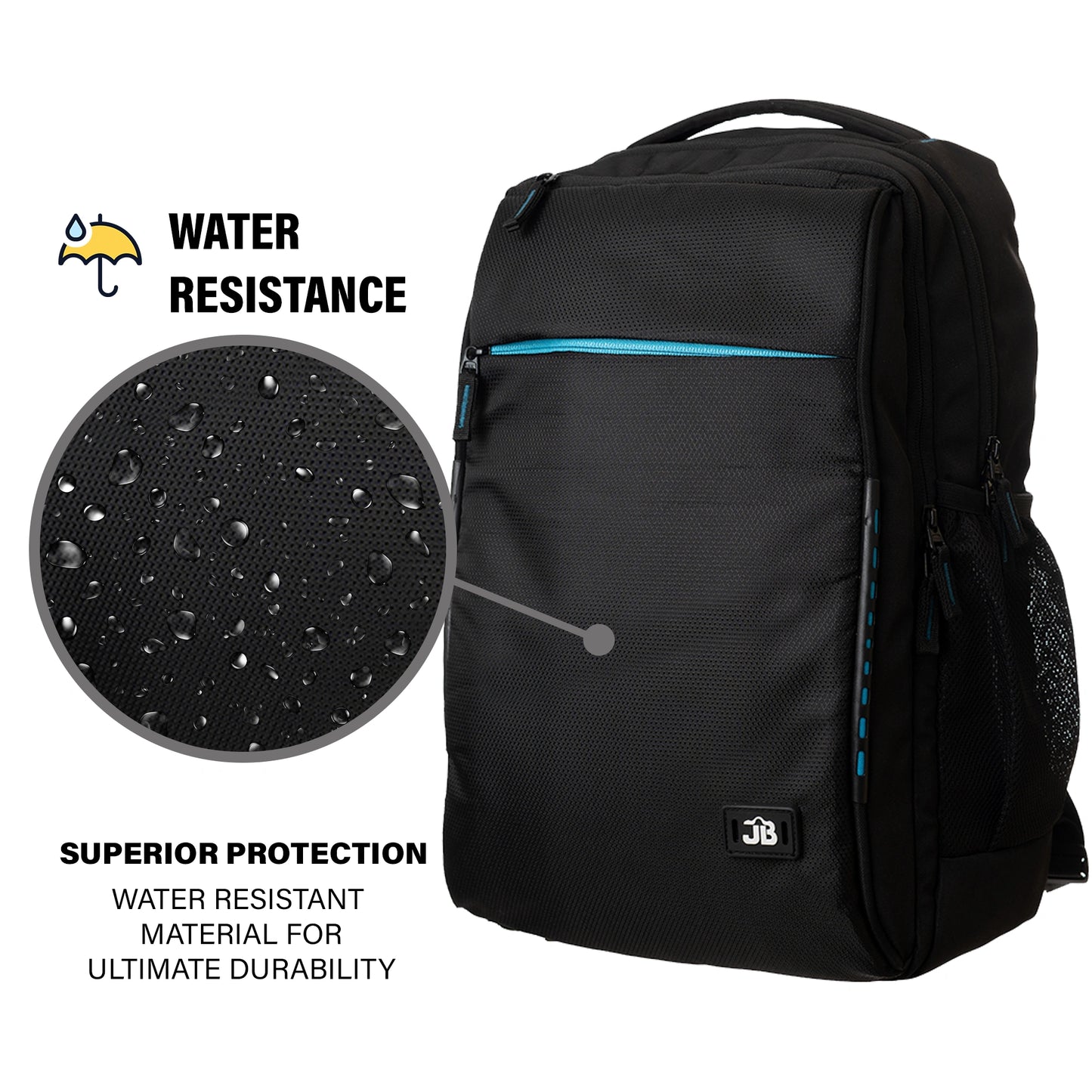 Byte Unisex Black Red Sleek Laptop Backpack