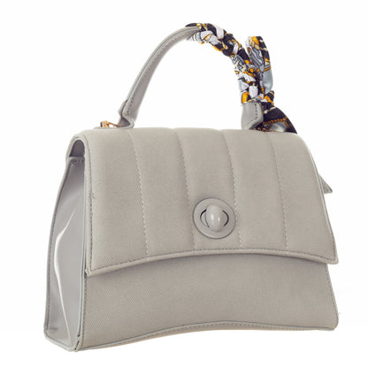 Stylish Multiway Handbag with Detachable Sling Belt - Grey