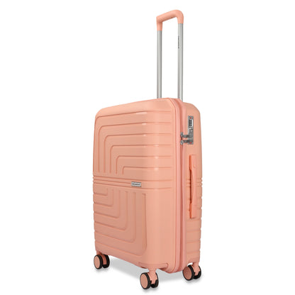 JB Vacanza Arctic Polypropylene Cabin Trolley Bag Medium Size - 24-inch (65 cm)