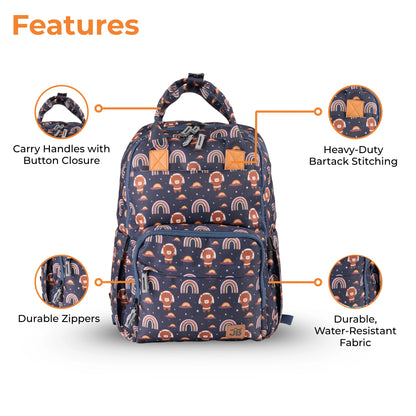 Diaper Bag Backpack - Lightweight, Durable, Travel-Friendly