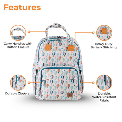 Diaper Bag Backpack - Lightweight, Durable, Travel-Friendly