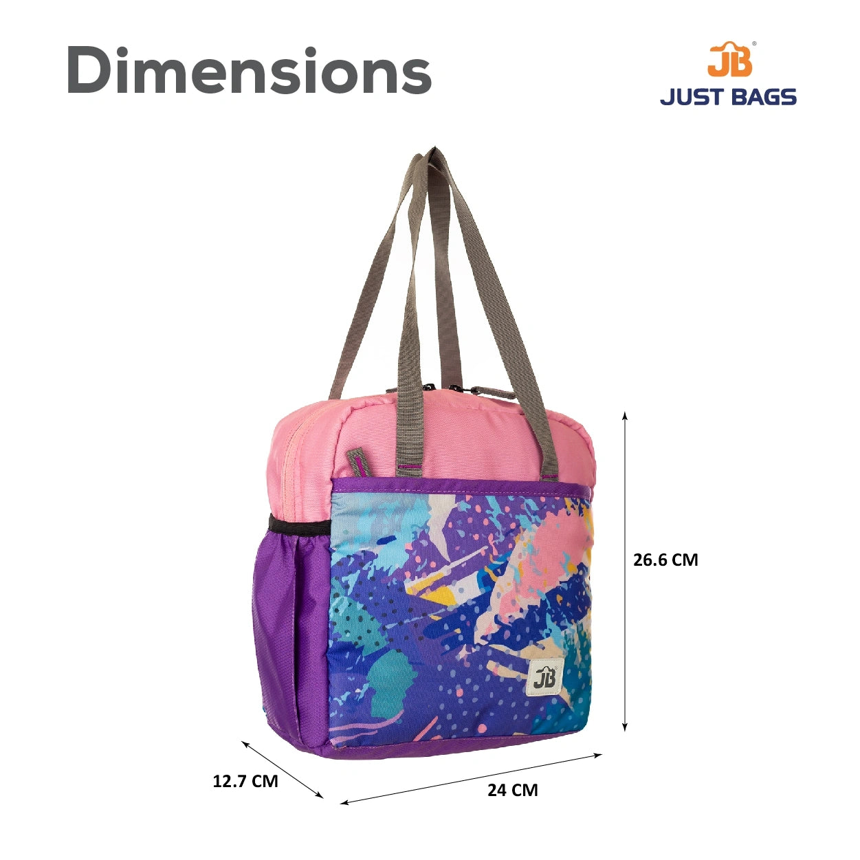 JUSTBAGS Taste-Trekker 8L Insulated Lunch Bag with Bottle Holder