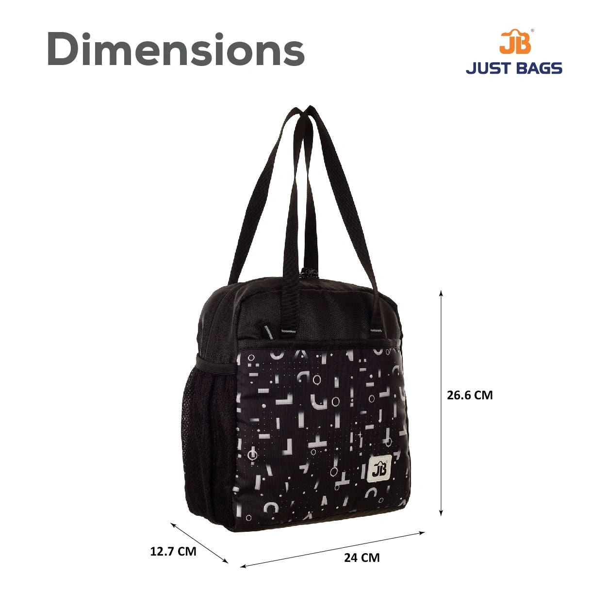 JUSTBAGS Taste-Trekker 8L Insulated Lunch Bag with Bottle Holder