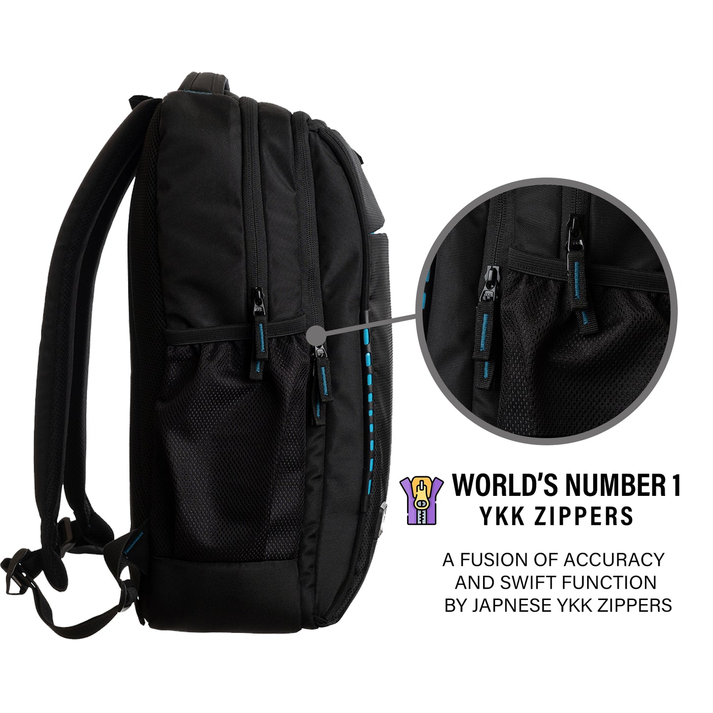 Byte Unisex Black Red Sleek Laptop Backpack