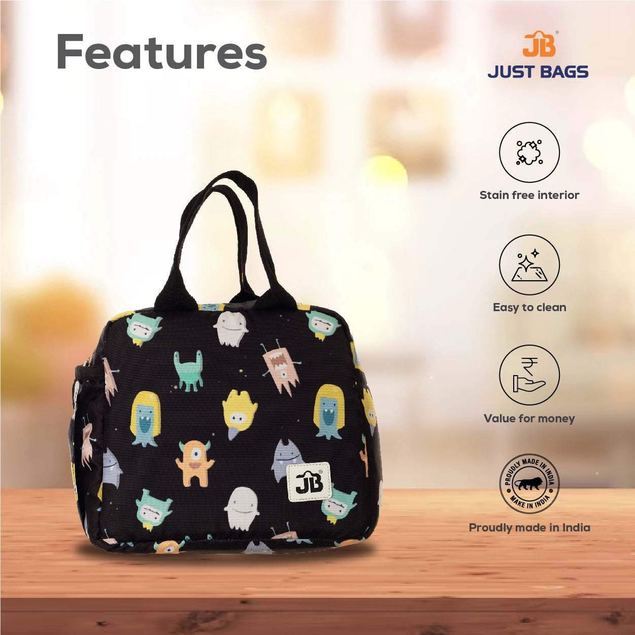 JUSTBAGS Nourish On-the-Go Insulated Lunch Bag – 6L