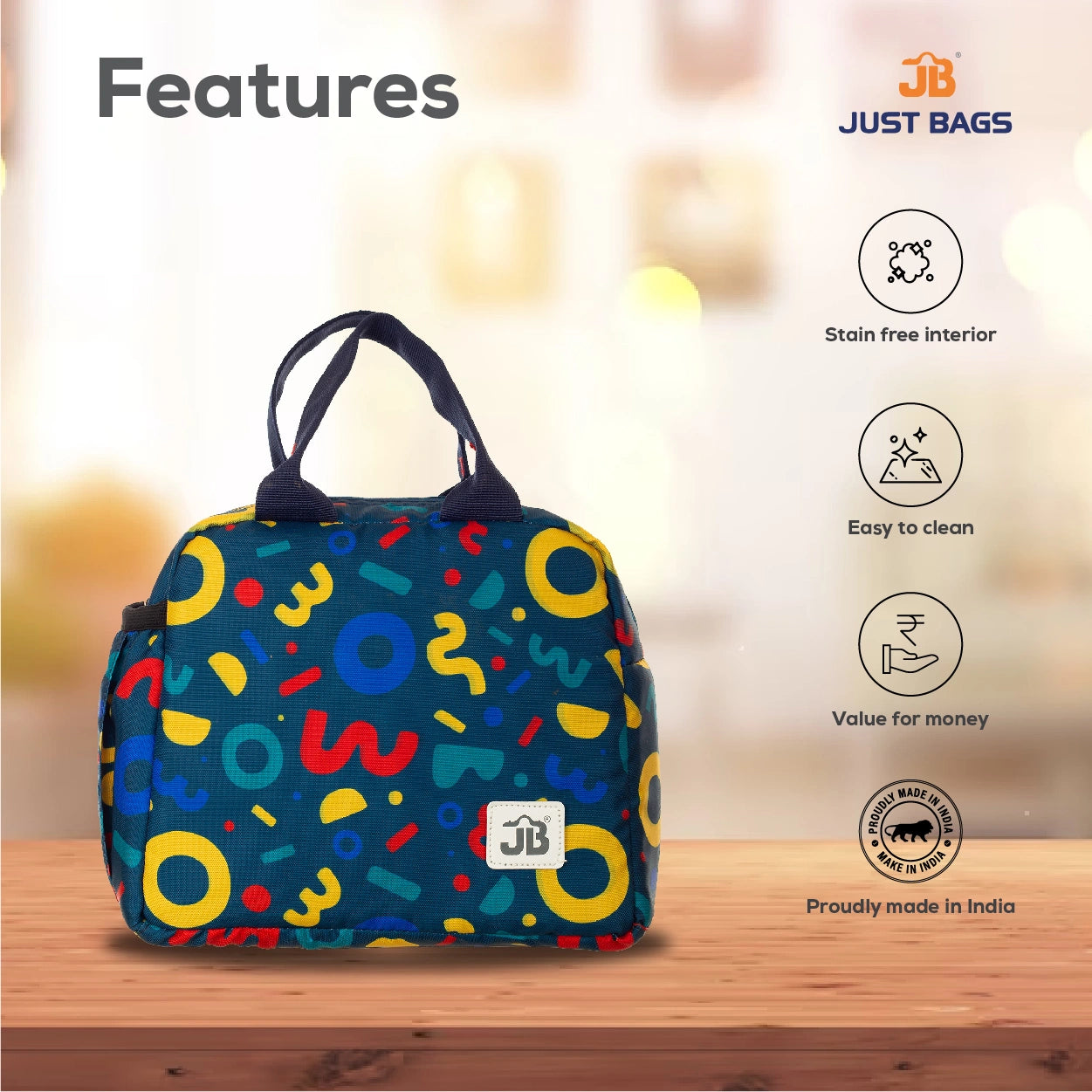 JUSTBAGS Nourish On-the-Go Insulated Lunch Bag – 6L