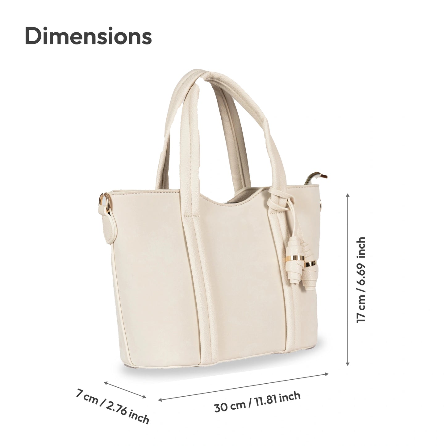 Dual-Use Faux Velvet & Leather Sling-Handbag – Gold Hardware & Tassel Detail