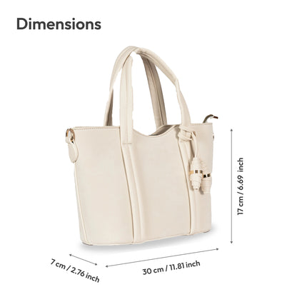 Dual-Use Faux Velvet & Leather Sling-Handbag – Gold Hardware & Tassel Detail
