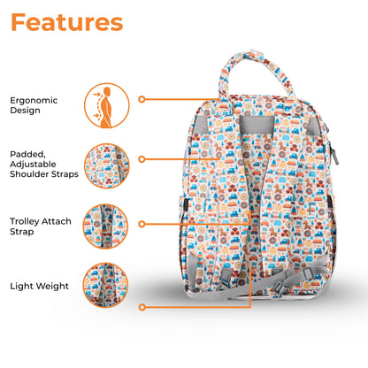 Diaper Bag Backpack - Lightweight, Durable, Travel-Friendly