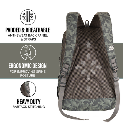 Blaze Unisex Heavy Duty Laptop Backpack - Grey