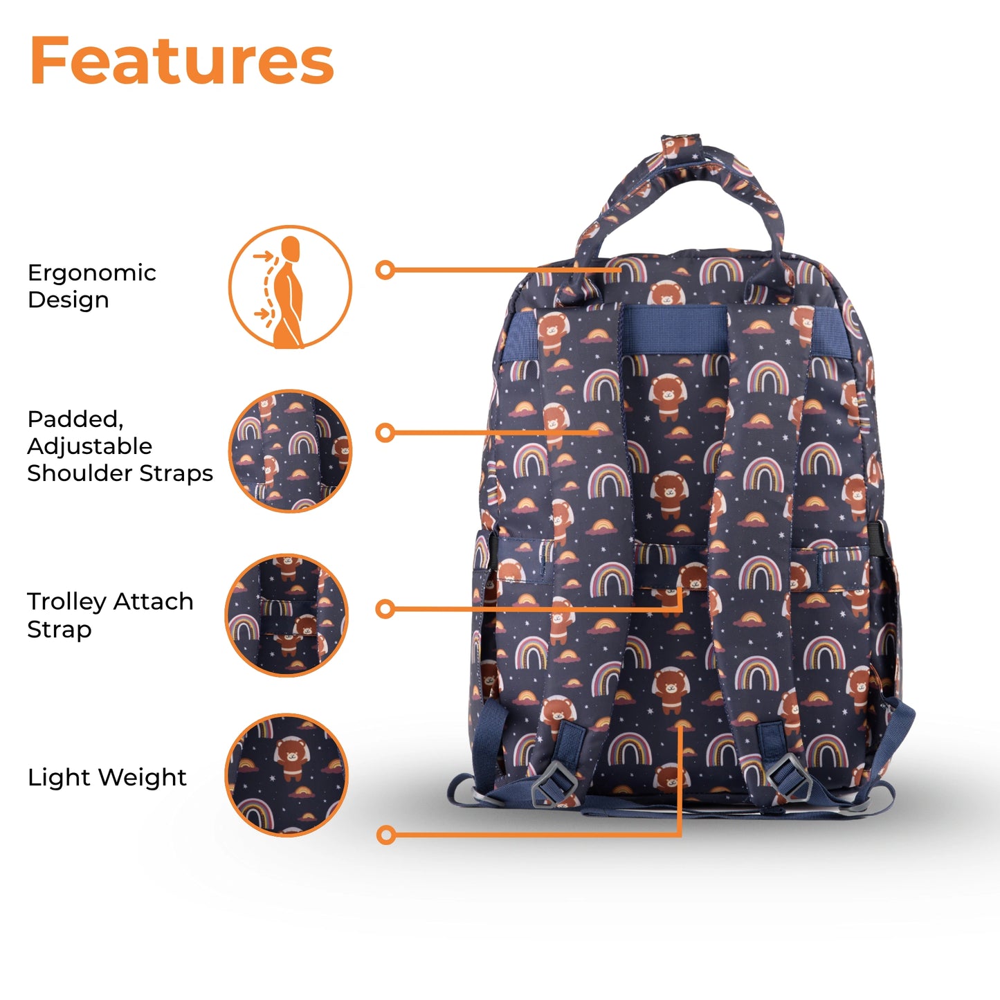 Diaper Bag Backpack - Lightweight, Durable, Travel-Friendly