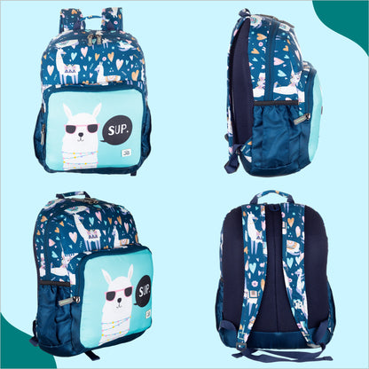 Liama Drama School Backpack  for Kindergarten Kids 2 to 4 years - 15 Inch (New Blue)