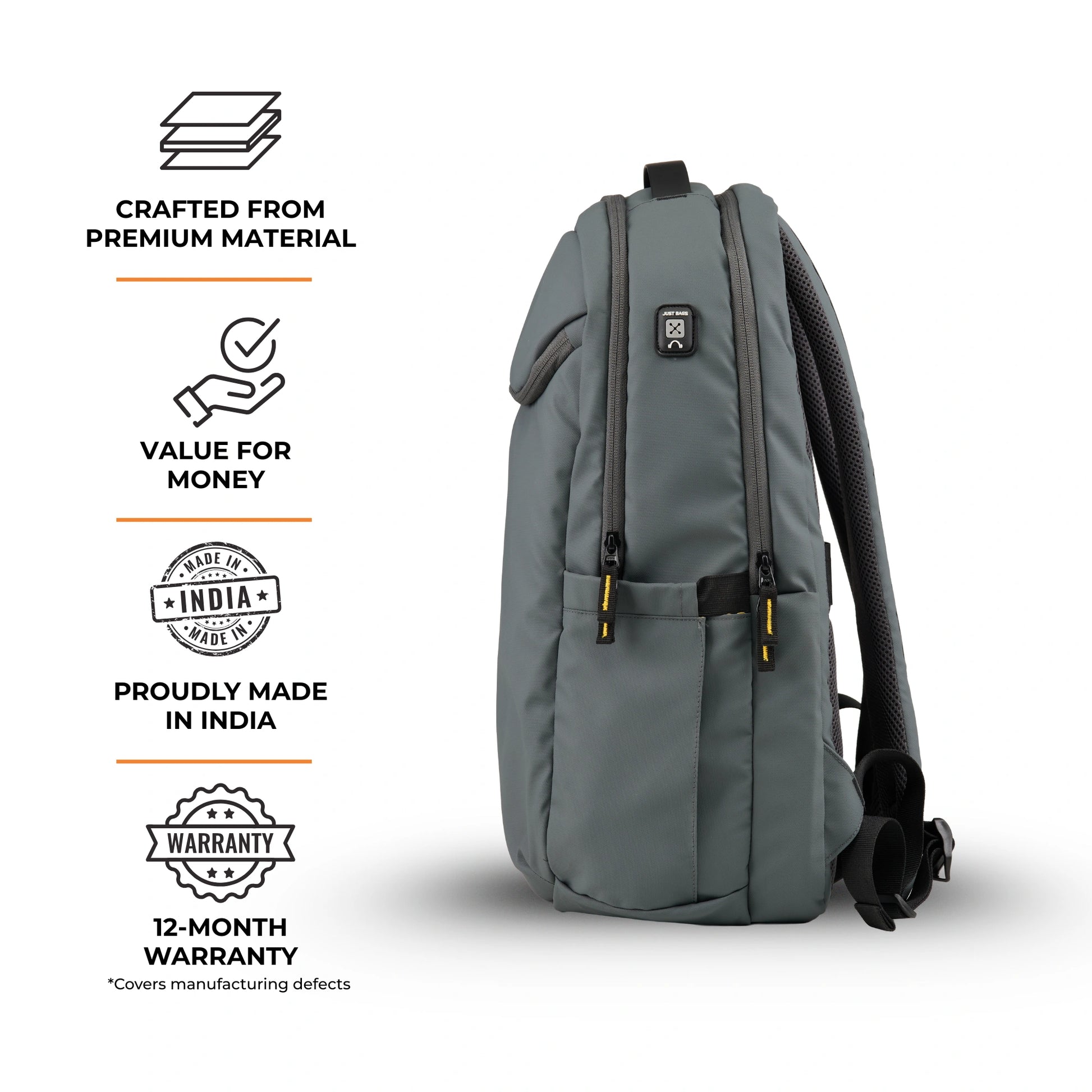 Laptop Backpack - College, Office, & Travel Essential Justbags Laptop Backpack - College, Office, & Travel Essential Justbags