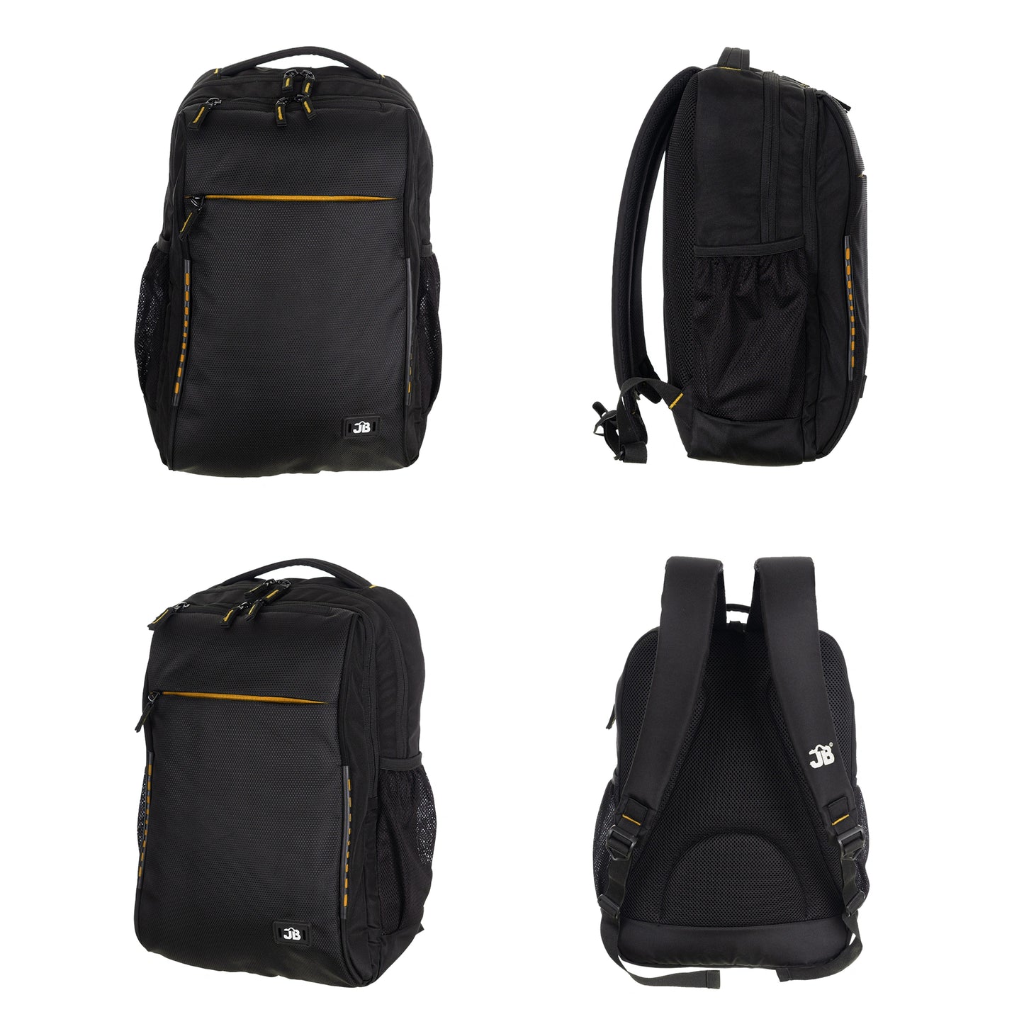 Byte Unisex Black Red Sleek Laptop Backpack