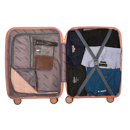 JB Vacanza Arctic Polypropylene Cabin Trolley Bag Small Size - 20-inch (55 cm)