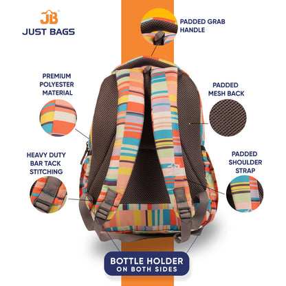 Classic School Bag(43cm)(17 inches) & Tiffin Bag(26cm) Combo – Stylish, Durable & Water-Resistant | Lightweight Backpack