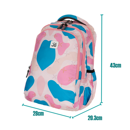 Sky Blossom School Backpack - 17 Inch (Pink-Blue)