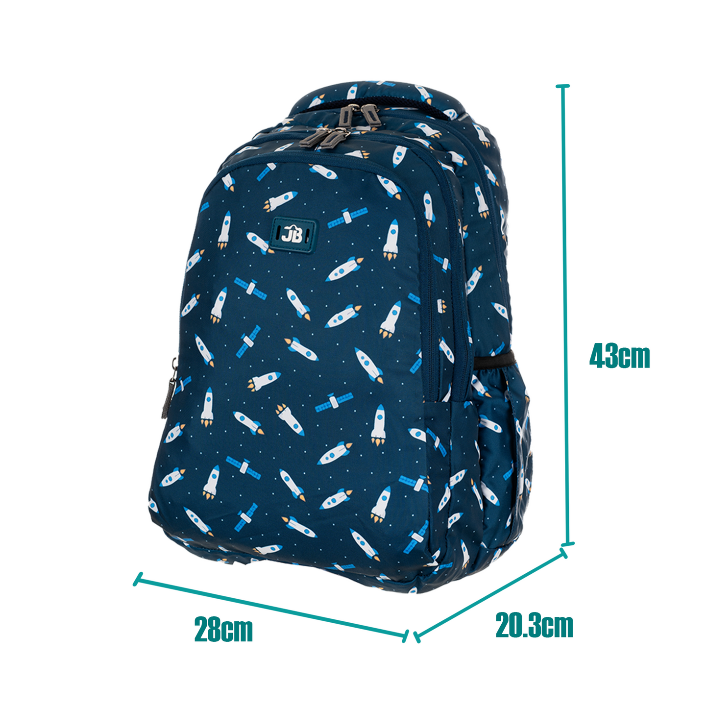 Cosmic Navy Blue School Backpack for Kids 6 to 9 years - 17 Inch (Cosmic Navy)