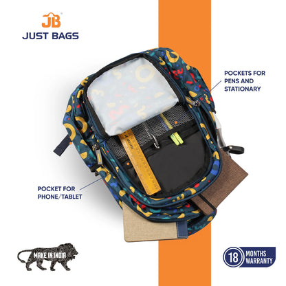 Classic School Bag(38cm)(15 inches) & Tiffin Bag(26cm) Combo – Stylish, Durable & Water-Resistant | Lightweight Backpack