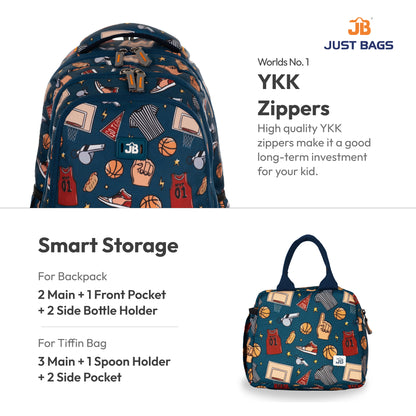 PreSchool Combo 18L Backpack & 6L TiffinBag For Toddlers – 15 Inches & 7.5 Inches | Ages 2–4.5