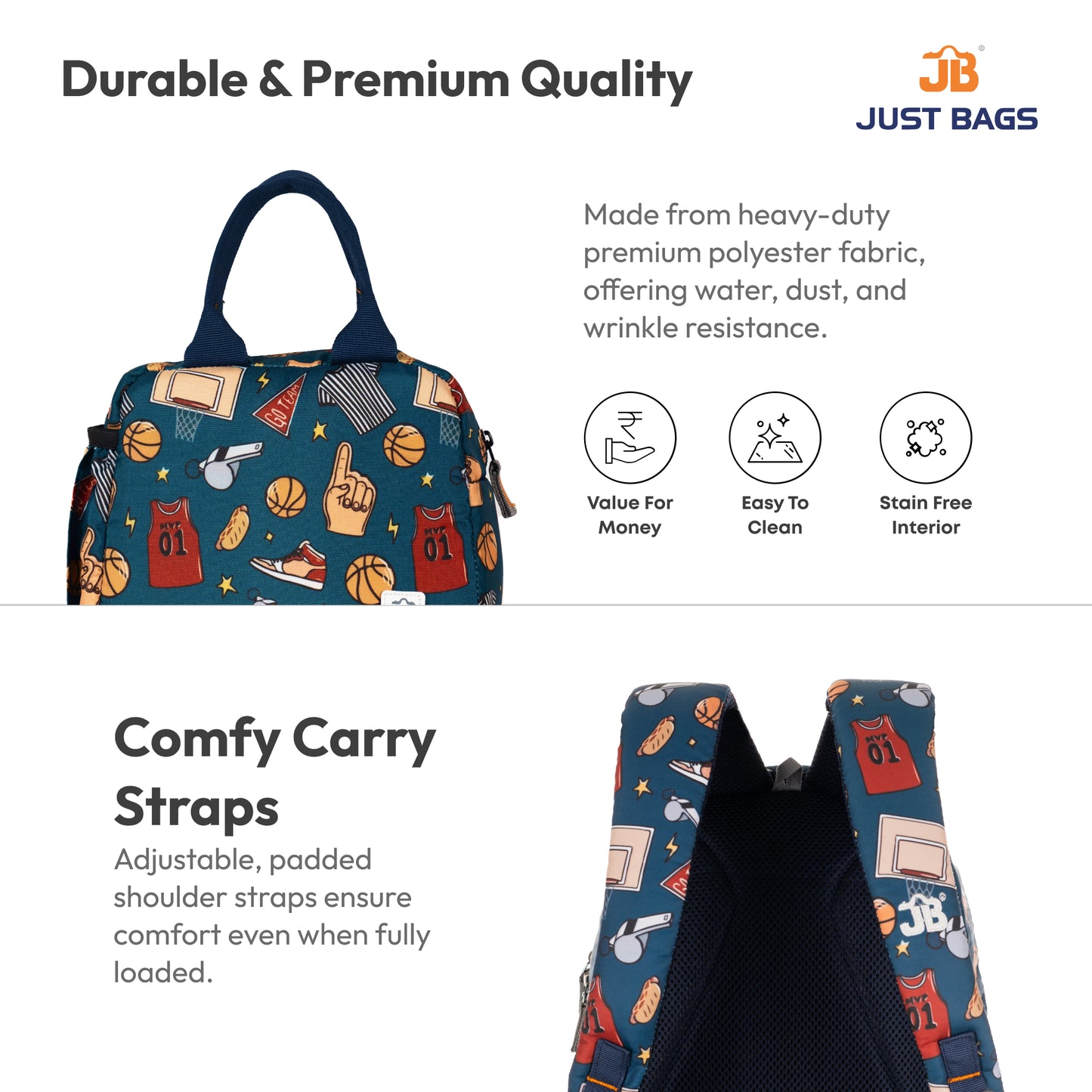 PreSchool Combo 18L Backpack & 6L TiffinBag For Toddlers – 15 Inches & 7.5 Inches | Ages 2–4.5