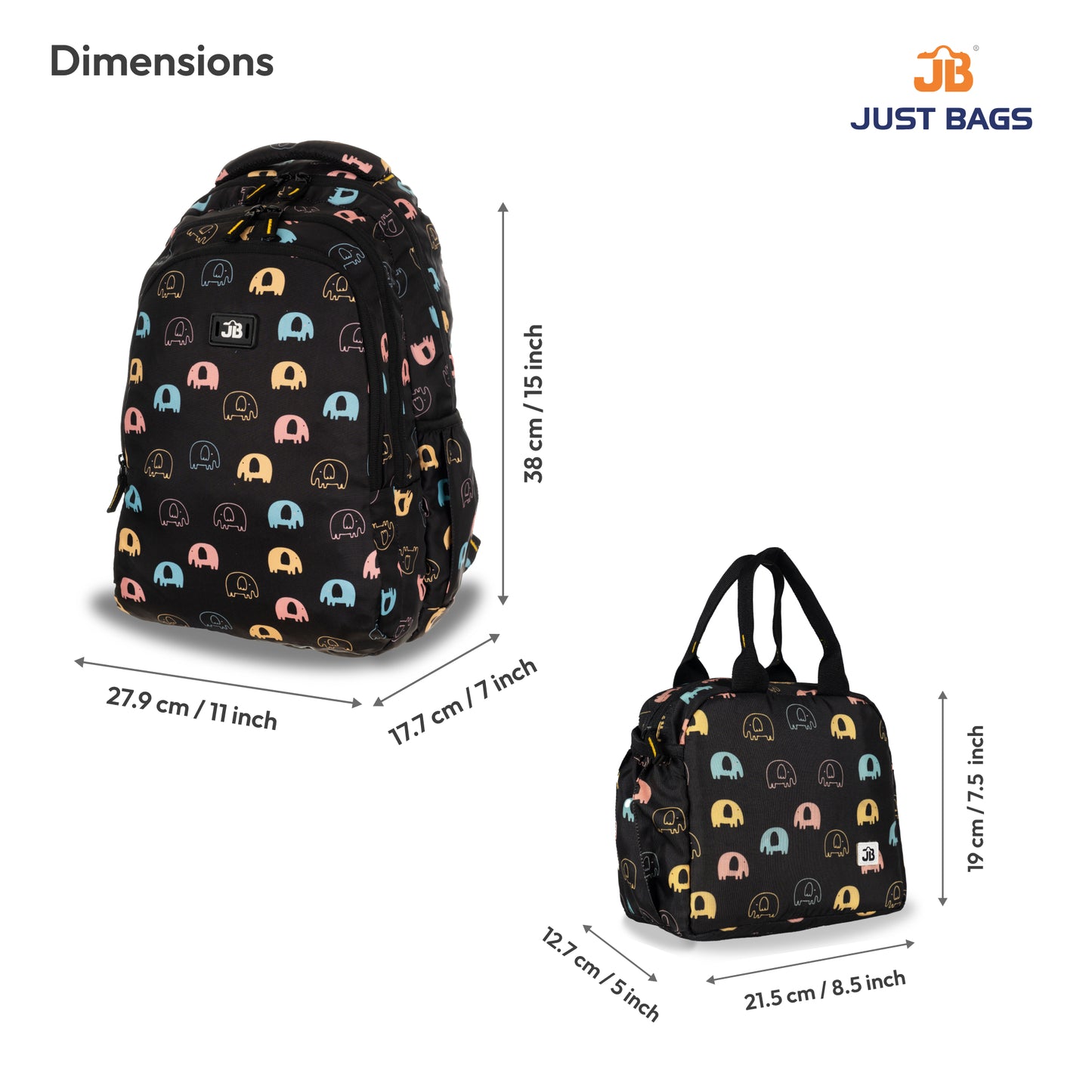 PreSchool Combo 18L Backpack & 6L TiffinBag For Toddlers – 15 Inches & 7.5 Inches | Ages 2–4.5