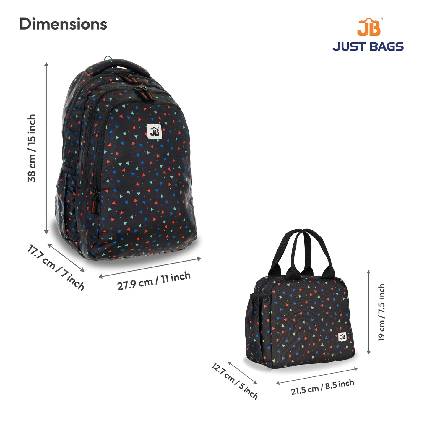 PreSchool Combo 18L Backpack & 6L TiffinBag For Toddlers – 15 Inches & 7.5 Inches | Ages 2–4.5