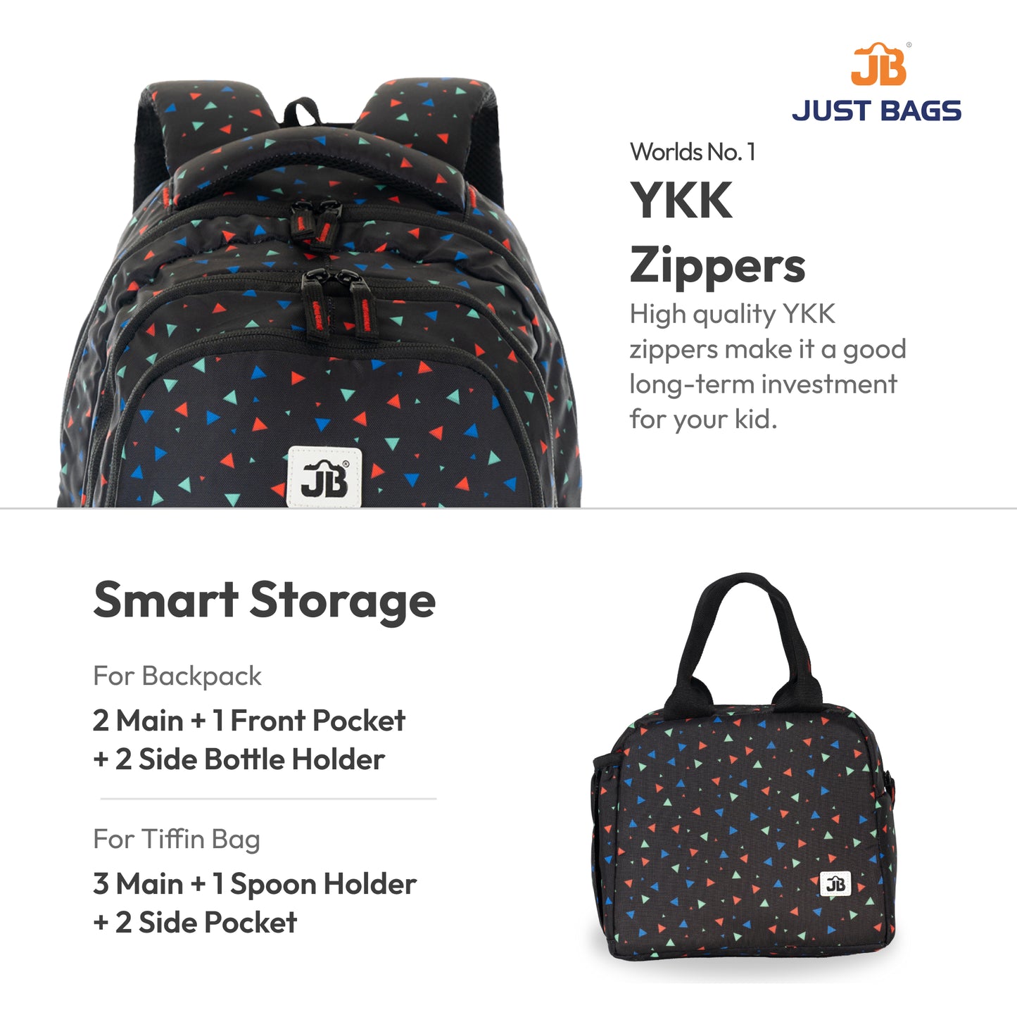 PreSchool Combo 18L Backpack & 6L TiffinBag For Toddlers – 15 Inches & 7.5 Inches | Ages 2–4.5
