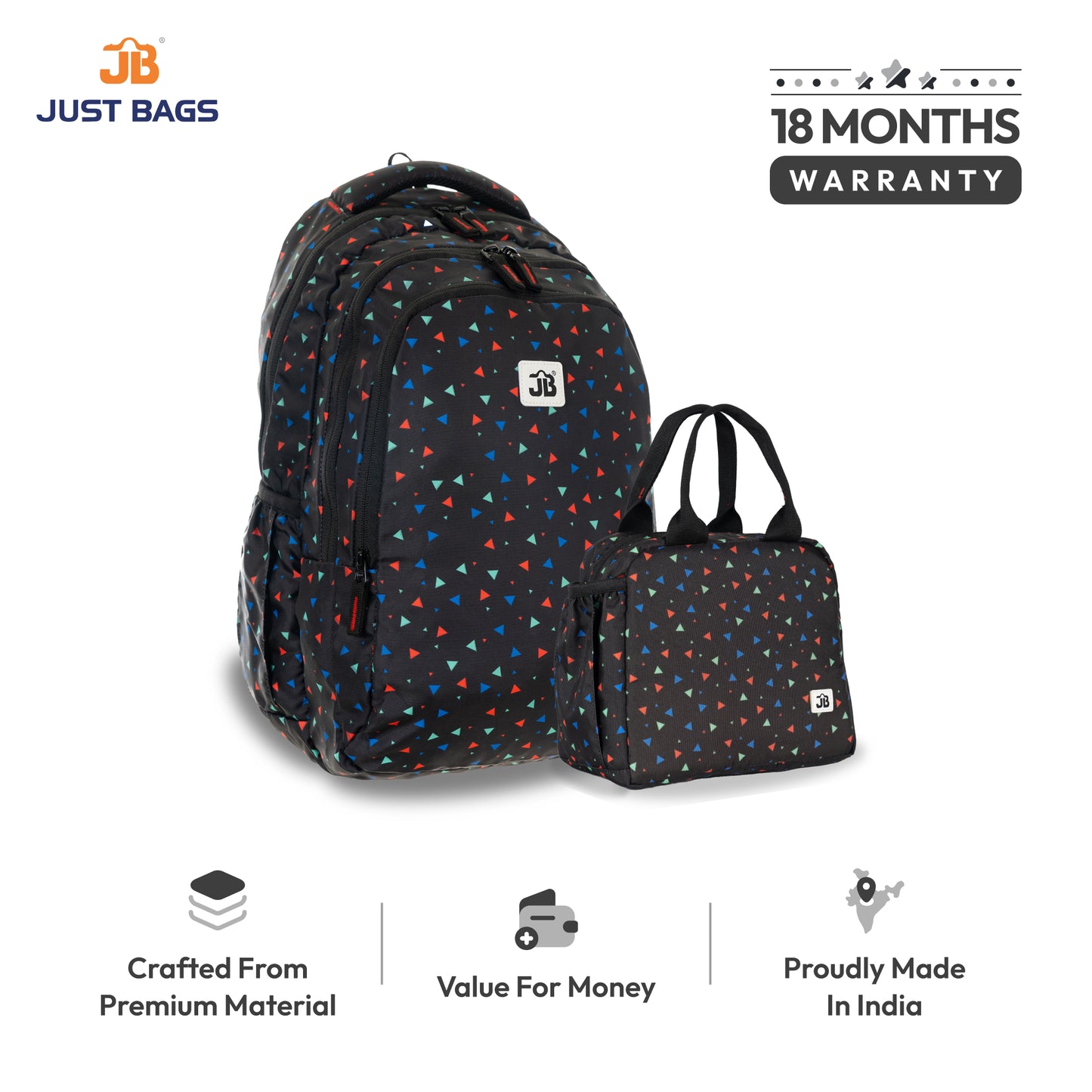 PreSchool Combo 18L Backpack & 6L TiffinBag For Toddlers – 15 Inches & 7.5 Inches | Ages 2–4.5